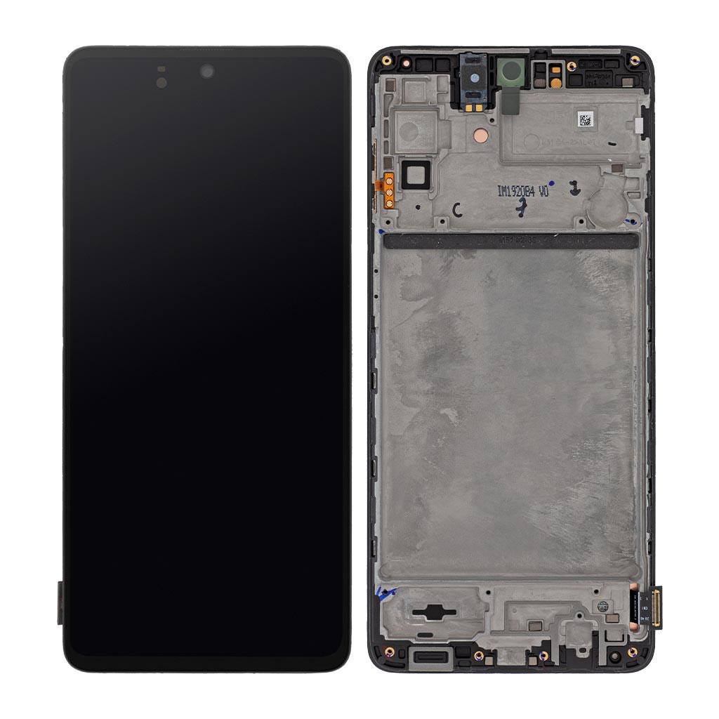 Дисплейний модуль Samsung M515 Galaxy M51, GH82-23568A, з рамкою, Service Pack Original, Black - 3