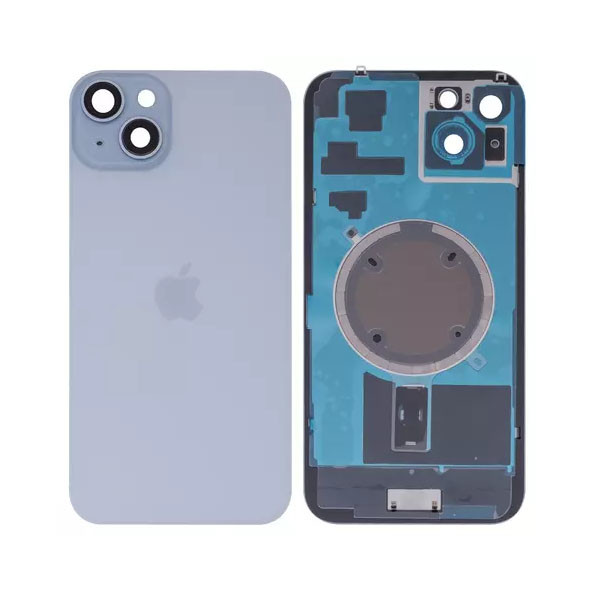 Задня кришка для iPhone 15 Plus, із склом камери, High Copy, Blue - 1