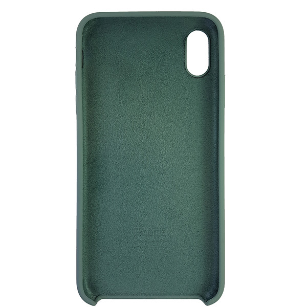 Чохол Copy Silicone Case iPhone XS Max Wood Green (58) - 4
