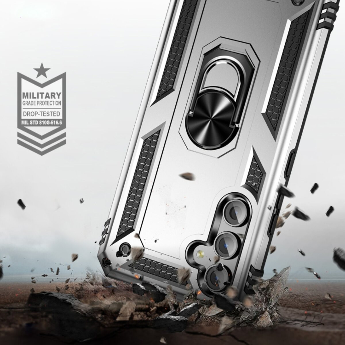 Чохол Cosmic Robot Ring for Samsung Galaxy A54 5G Silver - 5