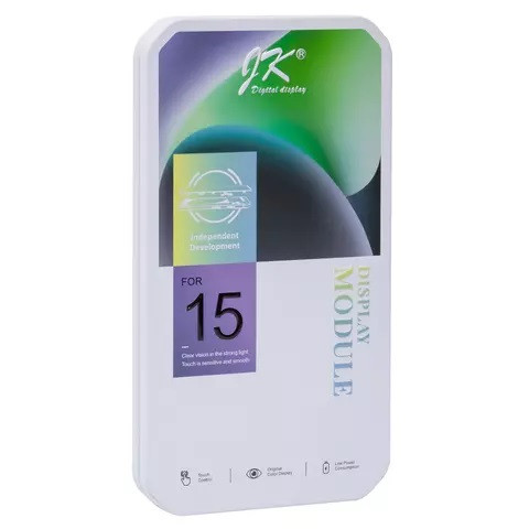 Дисплейний модуль для iPhone 15 Plus, Copy, TFT, JK, Black - 2