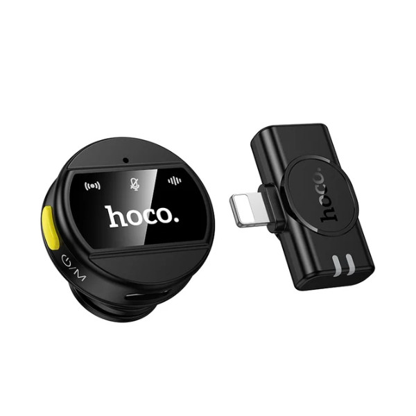 Мікрофон безпровідний Hoco L21 Charm, Lightning, Black - 4