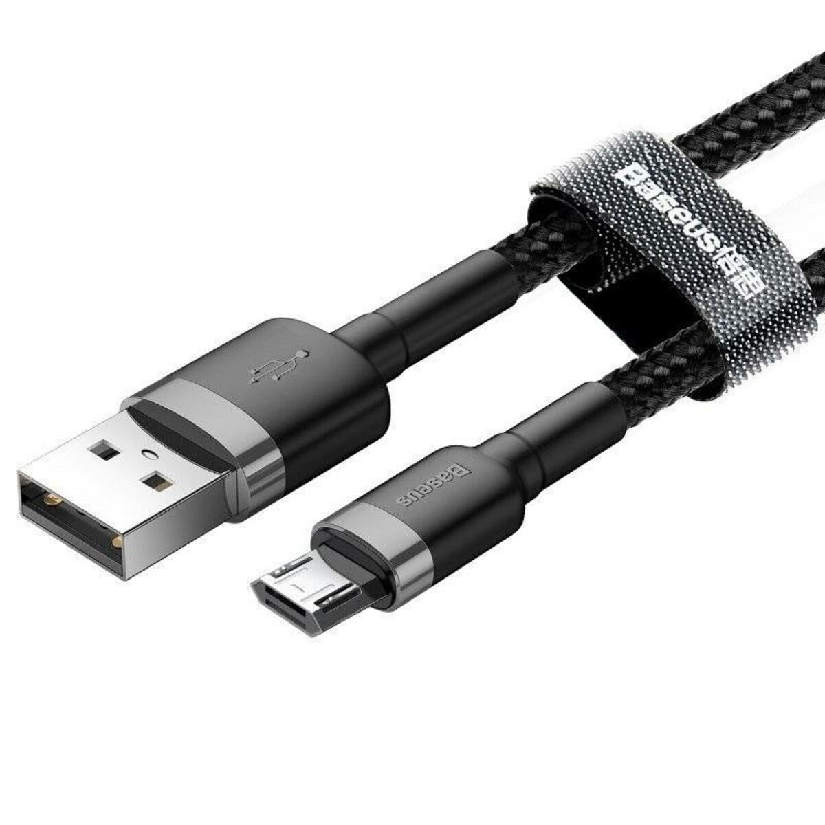 Кабель Baseus Cafule Cable, Micro, 2.4A, 0.5m, Gray-Black - 9
