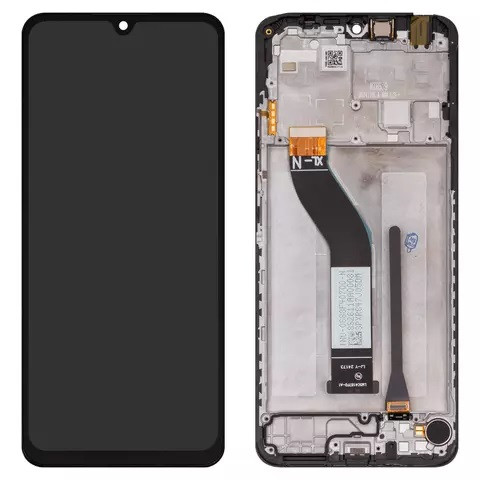 Дисплейний модуль для Xiaomi Poco C75, Redmi 14C 4G, Redmi A4, з рамкою, Service Pack, Black - 1