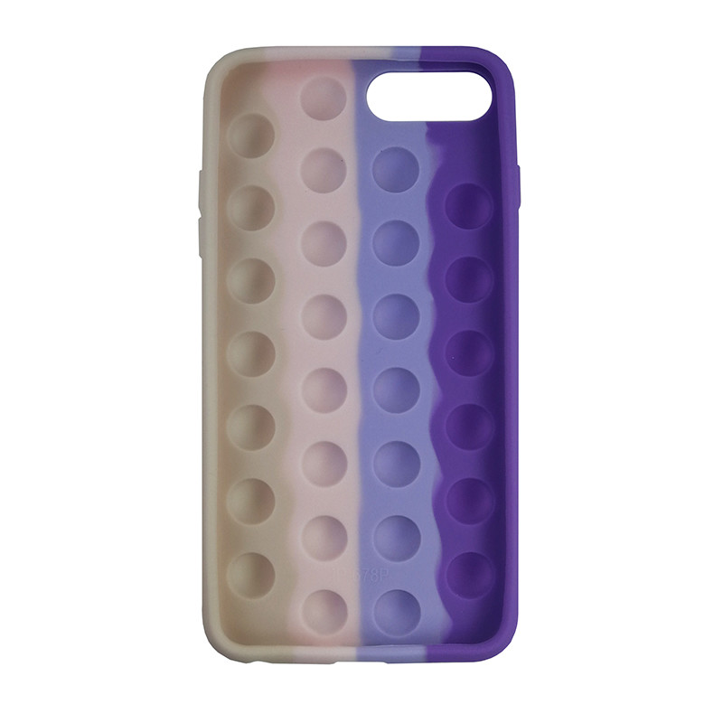 Чохол Pop it Silicon case iPhone 6/7/8 Plus Violet+Pink+Cream - 2