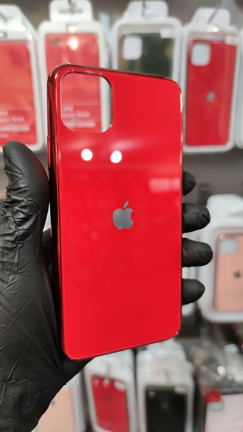 Чохол Glass Case для Apple iPhone 11 Pro Max Red - 2