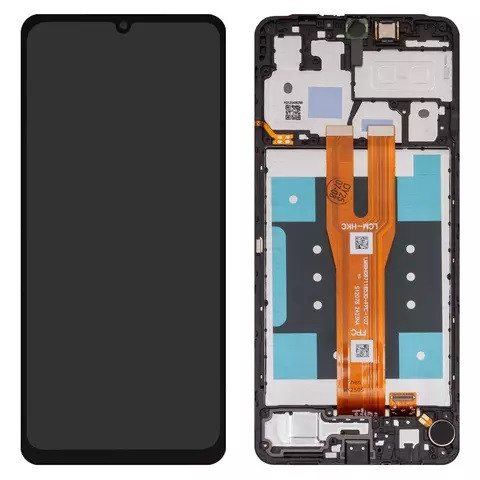 Дисплейний модуль для Samsung A065 Galaxy A06, з рамкою, Service Pack, Black - 1