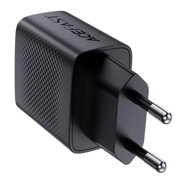Мережевий зарядний пристрій Acefast A82, PD 20W, GaN, Black - 3