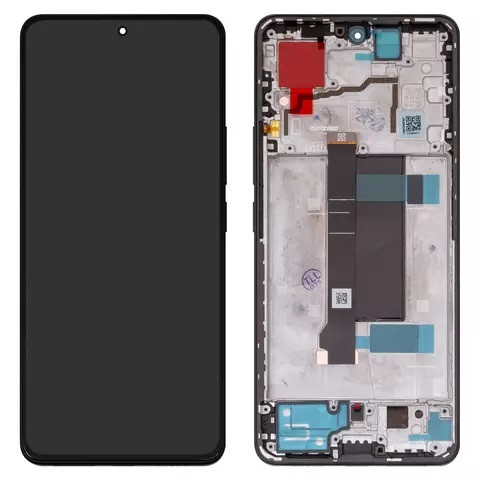 Дисплейний модуль для Xiaomi Poco X6, Redmi Note 13 Pro 5G, з рамкою, Original PRC, Midnight Black - 1