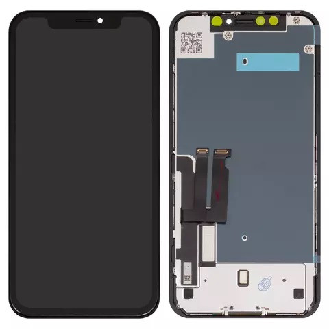 Дисплейний модуль для iPhone XR, Copy, TFT, GX no Packing, Black - 1
