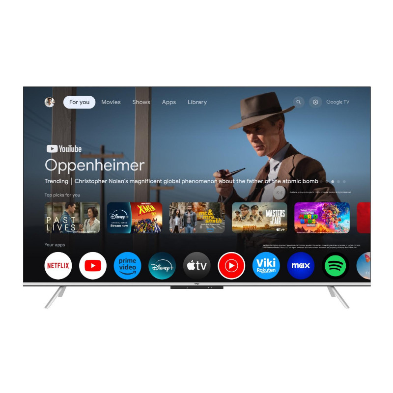 Телевізор QLED Ergo 55JUQ85, Google TV, Wi-Fi, 3840x2160 - 2