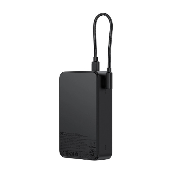 Універсальна мобільна батарея Acefast M29, 22.5W, Cable Type-C, 20000mAh, Black - 6