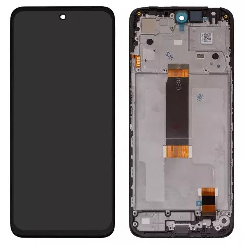 Дисплейний модуль для Xiaomi Poco M6 Pro 5G, Redmi 12, ver. CSOT, з рамкою, Original PRC, Black - 1
