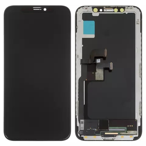 Дисплейний модуль для iPhone X, Original PRC, Self-welded OEM, Black - 1
