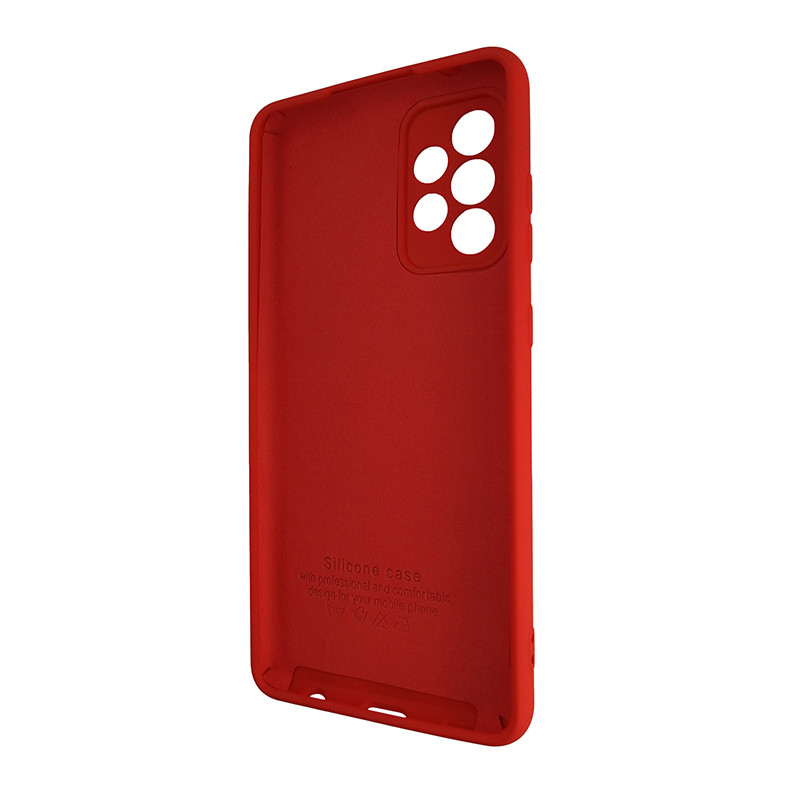 Чохол Silicone Case for Samsung A52 Red (14) - 2