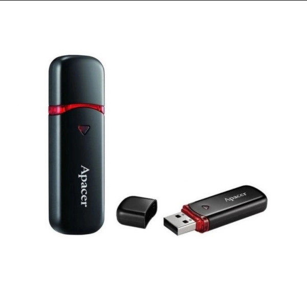 Флешка Apacer AH333, USB 2.0, 64Gb, Black - 2