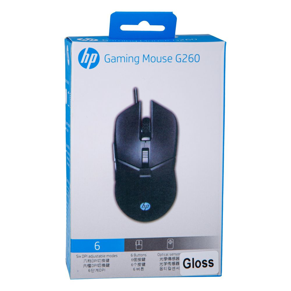 Комп'ютерна USB миша HP G260 Black (gloss) - 1