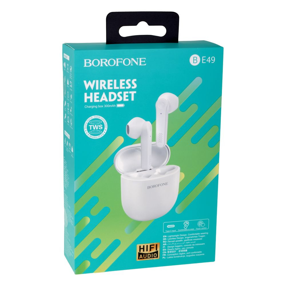Безпровідна гарнітура Borofone BE49, Black - 9