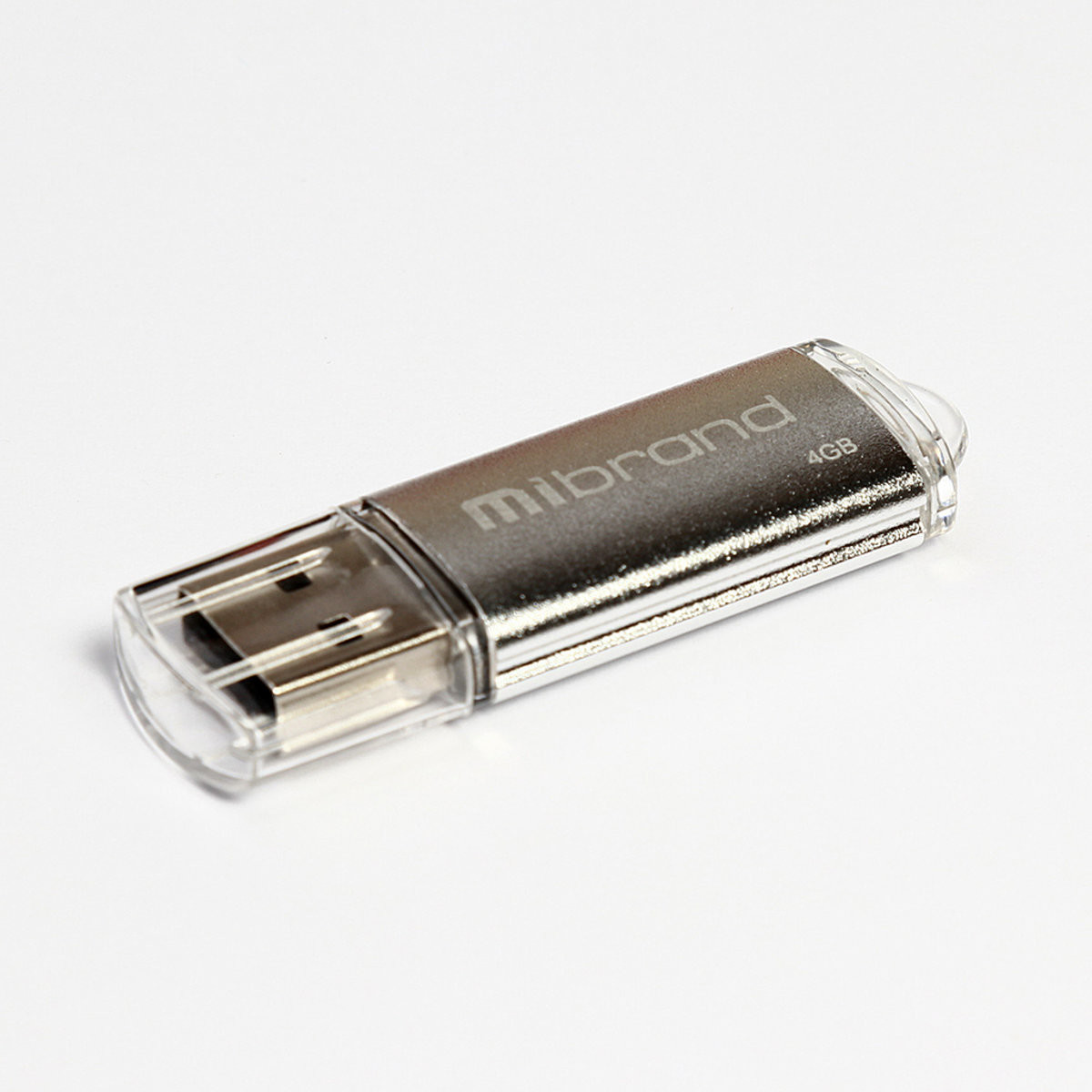 Флешка Mibrand USB 2.0 Cougar 4Gb Silver - 1