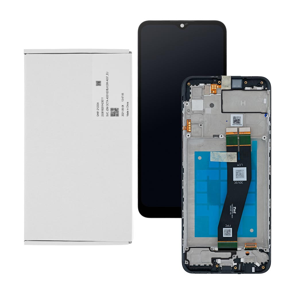 Дисплейний модуль Samsung A037 Galaxy A03s, GH81-21233A, з рамою, Service Pack Original - 1