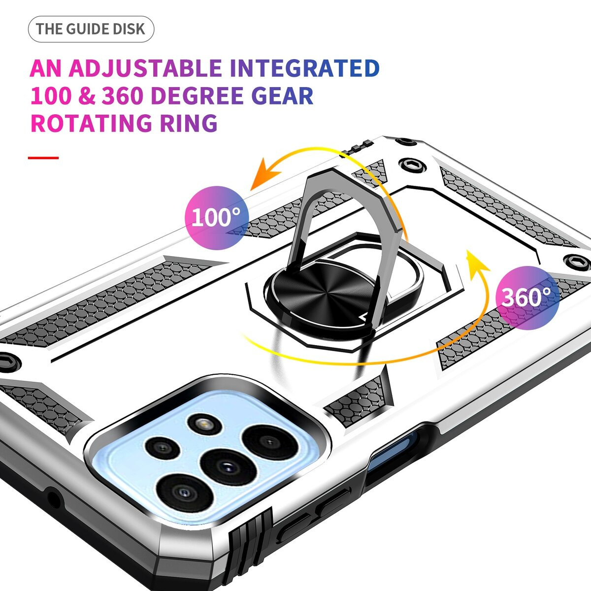 Чохол Cosmic Robot Ring for Samsung Galaxy A23 4G Silver - 6