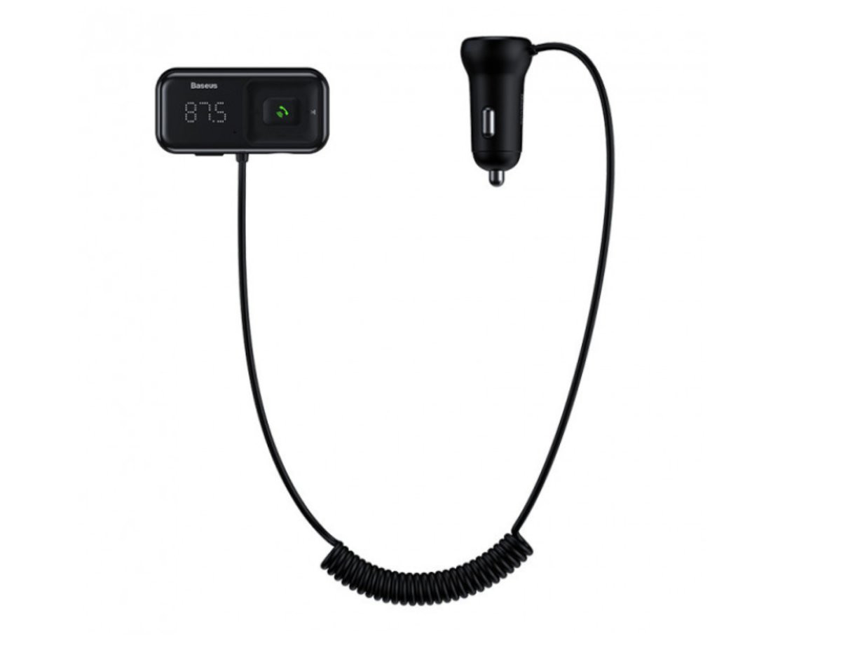 FM-модулятор Baseus T Shaped S-16 wireless MP3 car charger  Black - 1