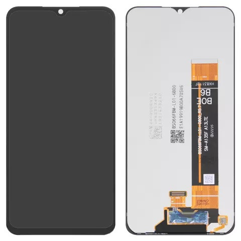 Дисплейний модуль для Samsung A135 Galaxy A13, BS066FBM-L01-D800_R5.7, Original Ref., Black - 1