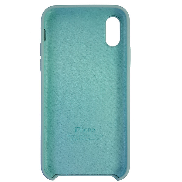 Чехол Copy Silicone Case iPhone X/XS Mist Green (17) - 4