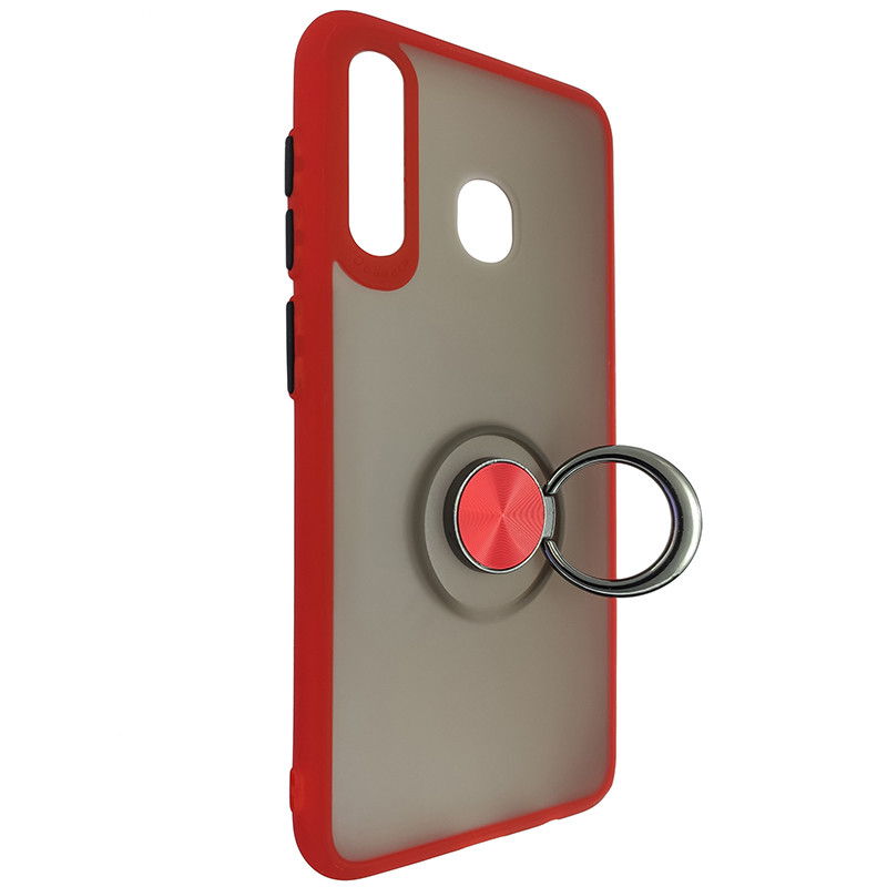 Чохол Totu Copy Ring Case Samsung A20/A30/M10S Red+Black - 2