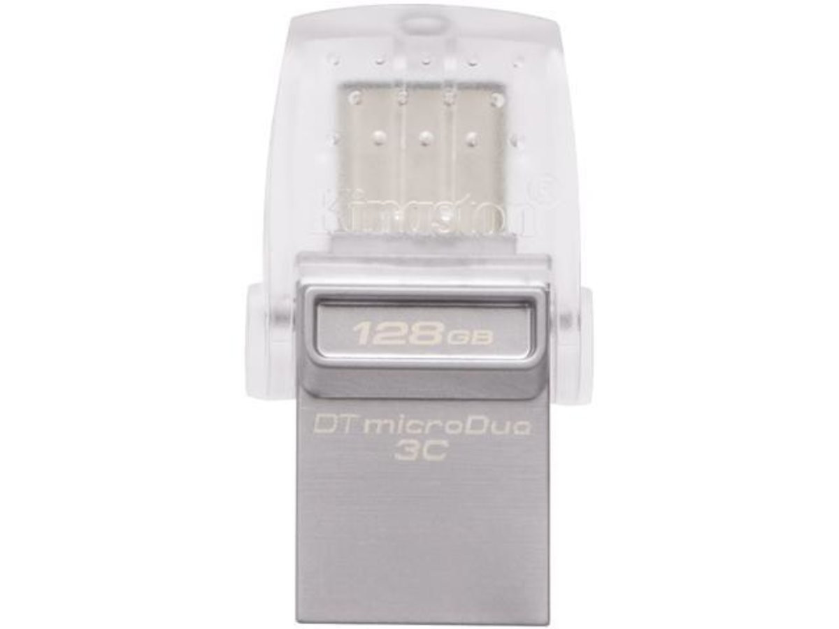 Флешка Kingston USB 3.0 DT MicroDuo 3C 128GB USB3.1/Type-C metal - 1