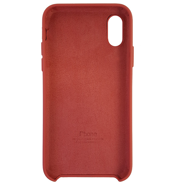 Чохол Copy Silicone Case iPhone X/XS Camellia Red (25) - 4