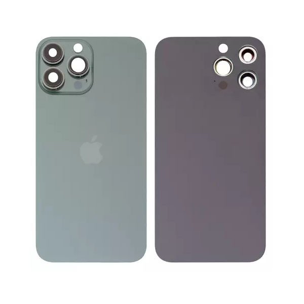 Задня панель корпуса для iPhone 13 Pro Max, зелена, із склом камери, alpine Green, small hole - 1