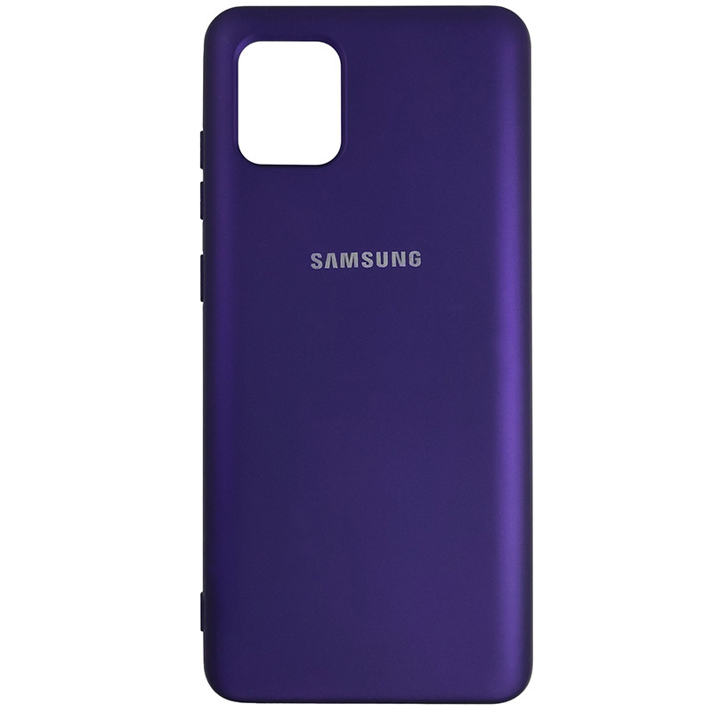 Чохол Silicone Case for Samsung Note 10 Lite Purple (30) - 1