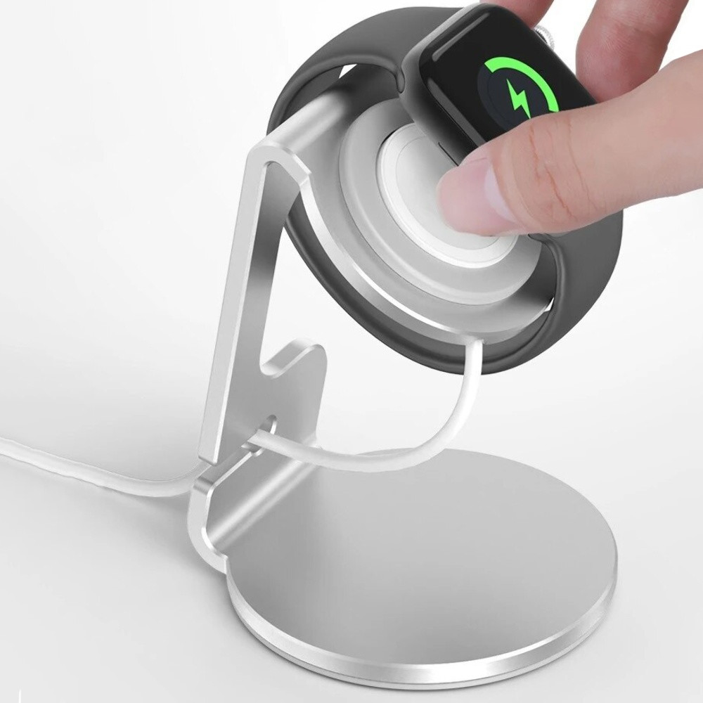 Настільний тримач T5 для Apple Watch, Silver - 3