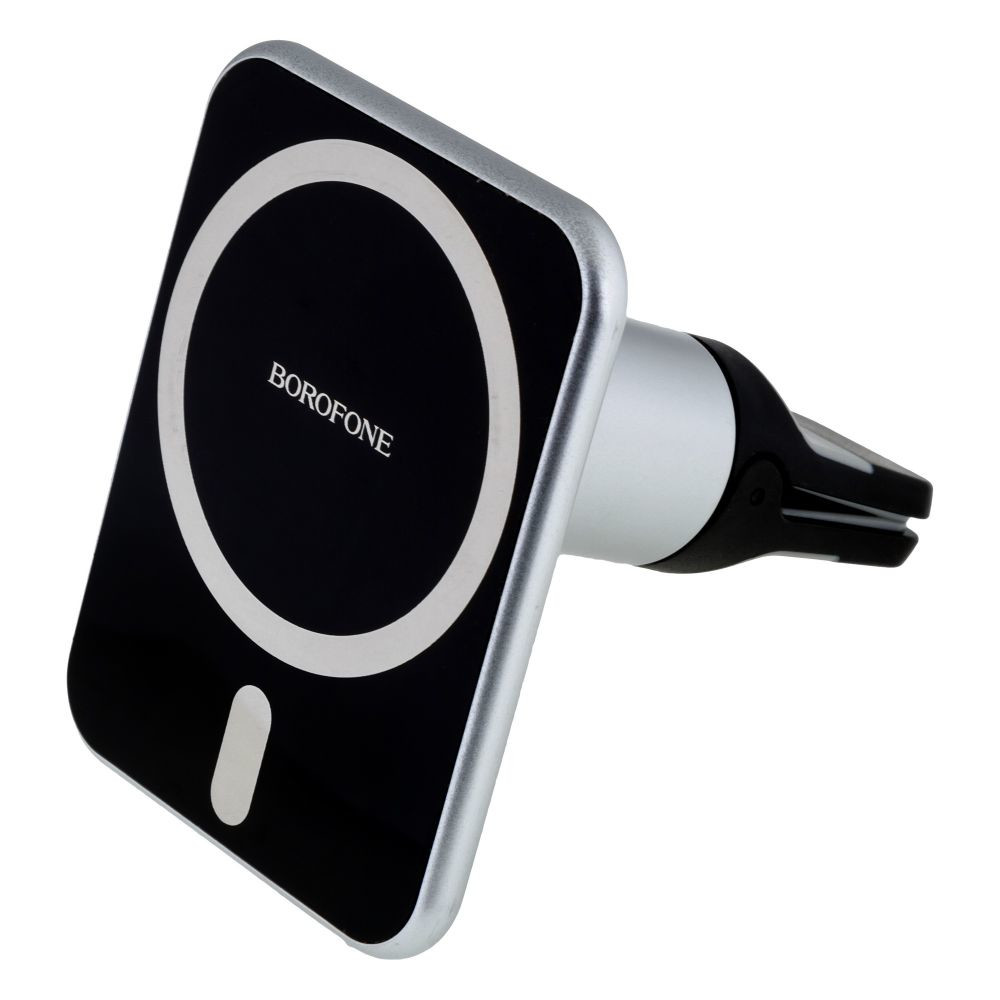 Автотримач Borofone BH43 Xperience Magnetic Wireless Charging Dark Gray - 1