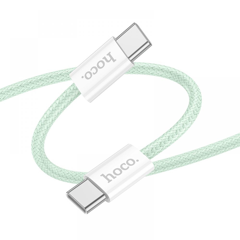 Кабель Hoco X104 Source Type-C to Type-C, 1m 60W Green - 1