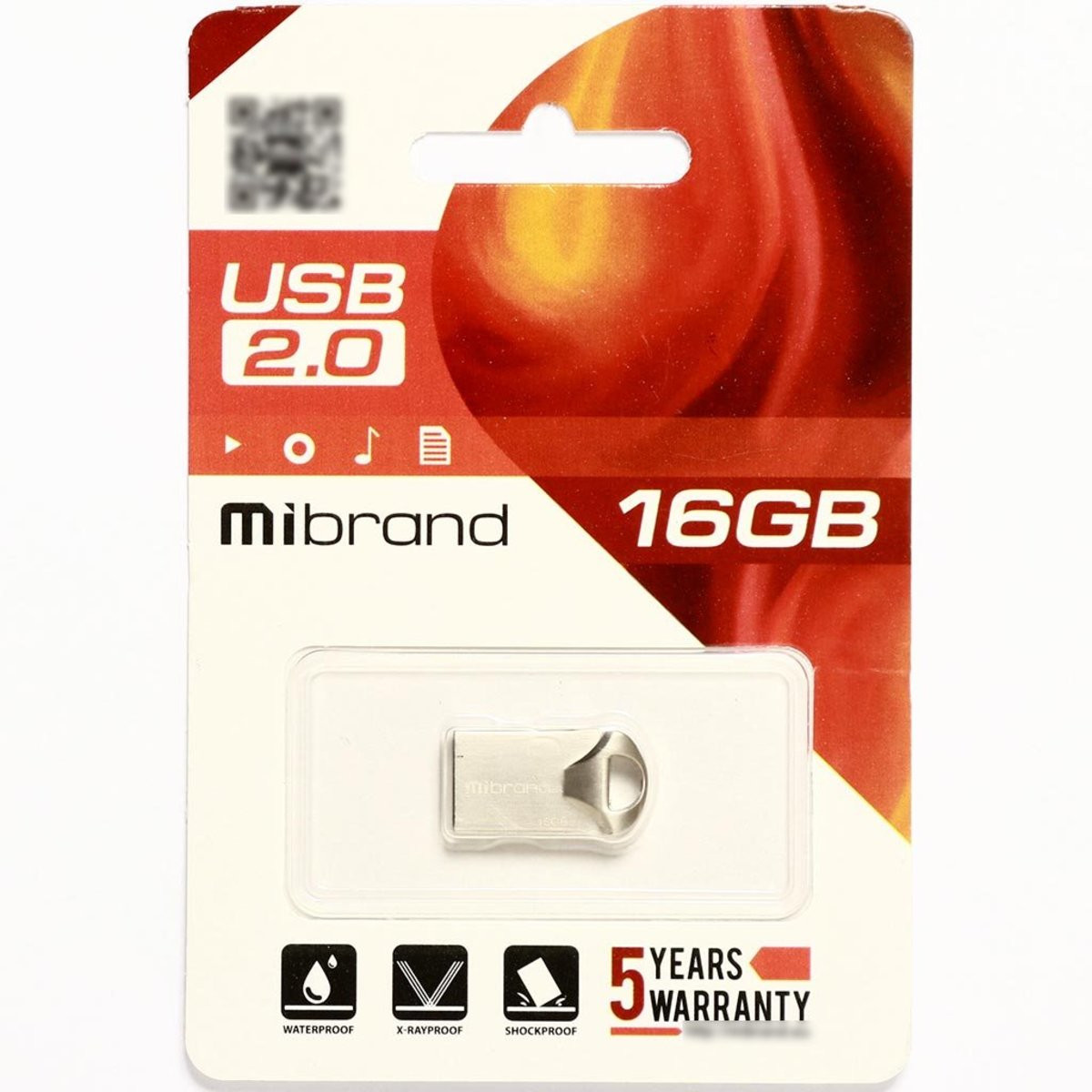 Флешка Mibrand USB 2.0 Hawk 16Gb Silver - 2