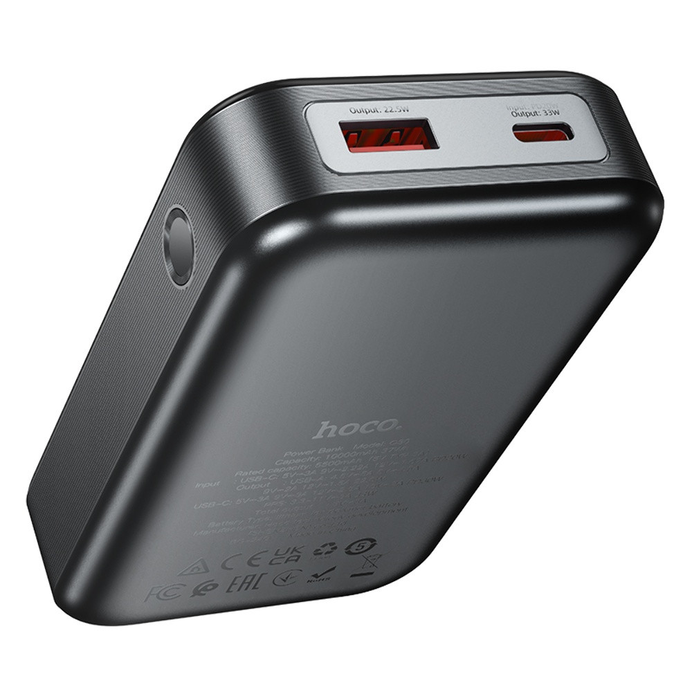 Універсальна мобільна батарея Hoco Q30, 10000mAh, 33W, Gray - 11