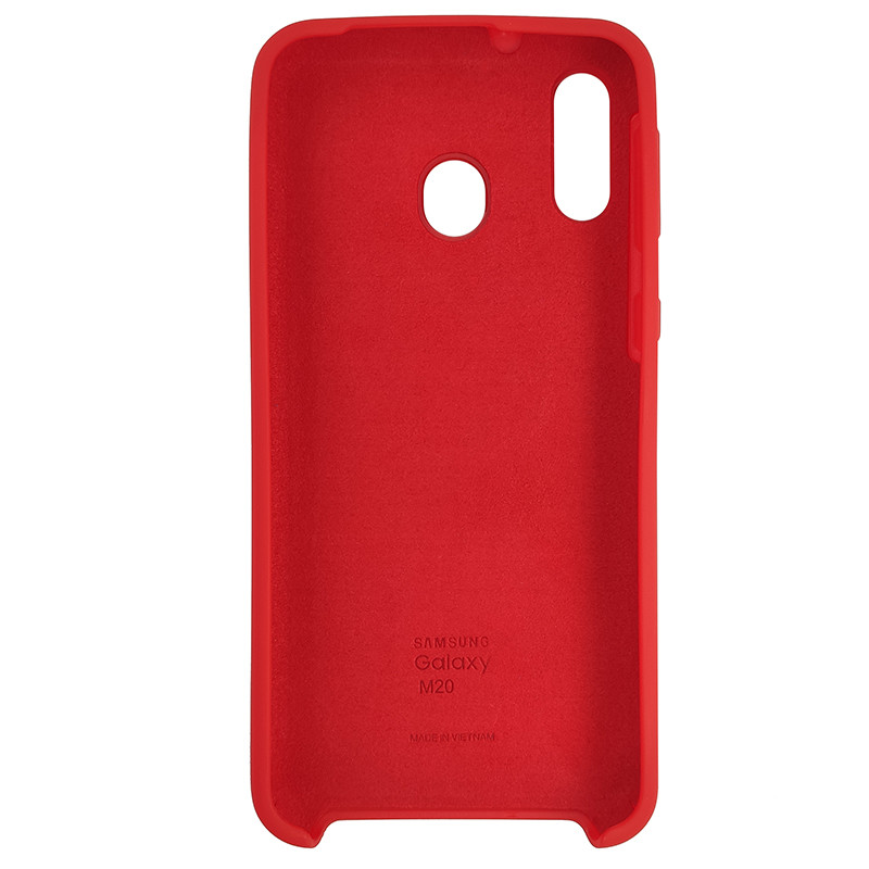 Чохол Silicone Case for Samsung M20 Red (14) - 3