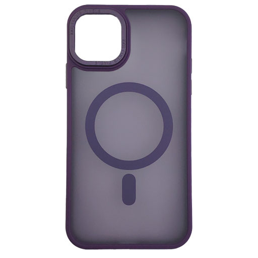Чохол Stiff Cover Colorful Matte with Magsafe iPhone 11 Purple - 1