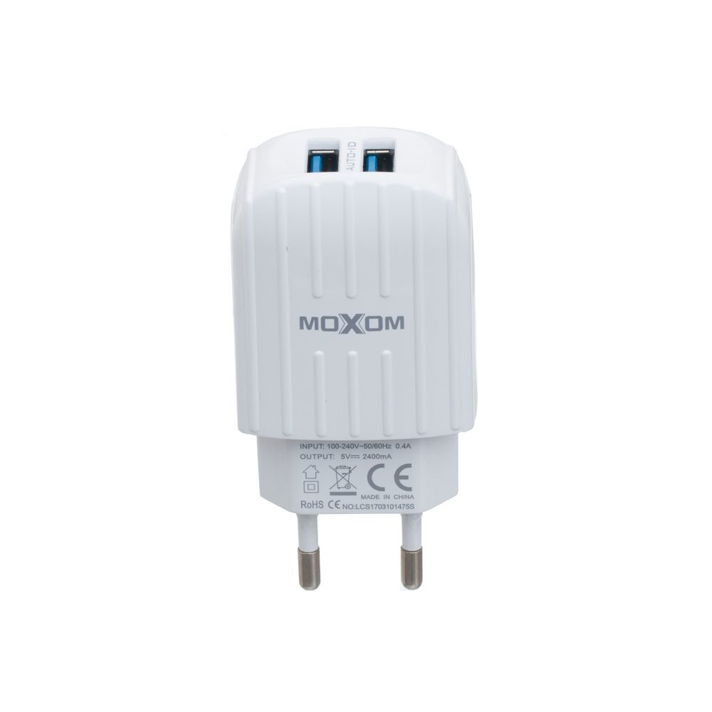 Мережевий Зарядний Пристрій Moxom KH-48 Micro White - 2