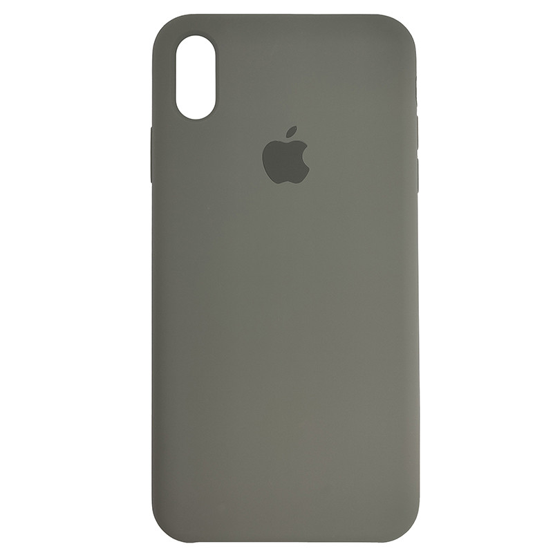 Чохол Copy Silicone Case iPhone XS Max Dark Olive (34) - 2