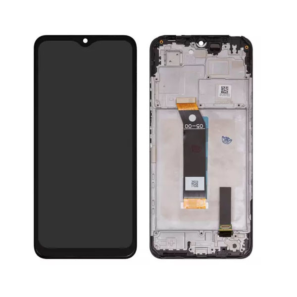 Дисплейний модуль для Xiaomi Poco M4 5G, Poco M5 4G, Redmi 10 5G, з рамкою, High Copy, Black - 1