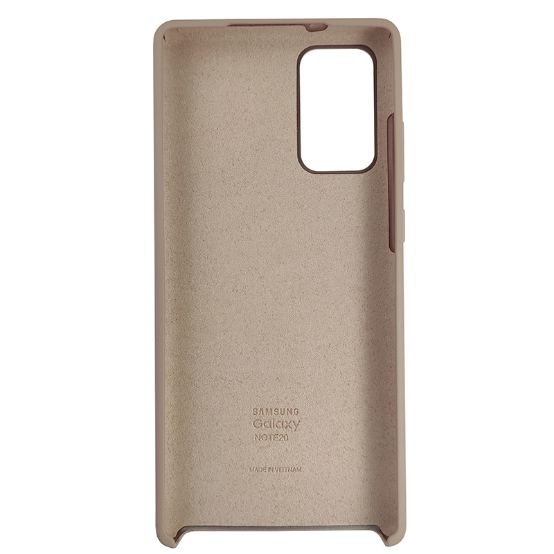 Чохол Silicone Case for Samsung Note 20 Sand Pink (19) - 3
