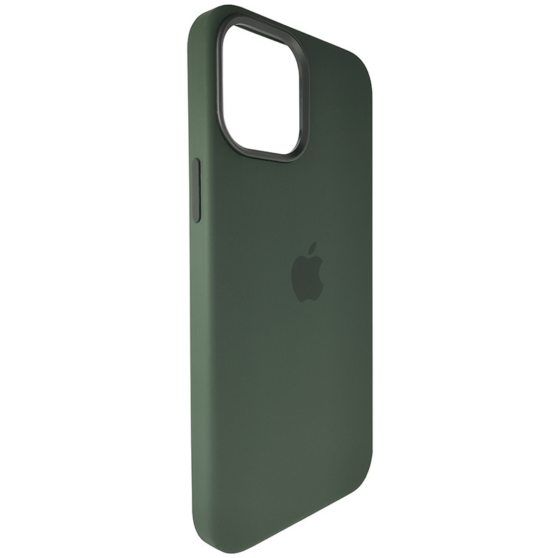 Чохол HQ Silicone Case iPhone 12 Pro Max Dark Green (без MagSafe) - 3