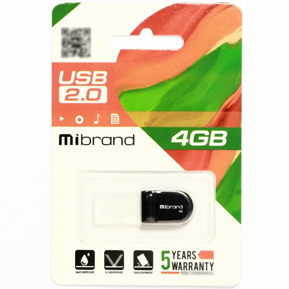 Флешка Mibrand USB 2.0 Scorpio 4Gb Black - 1