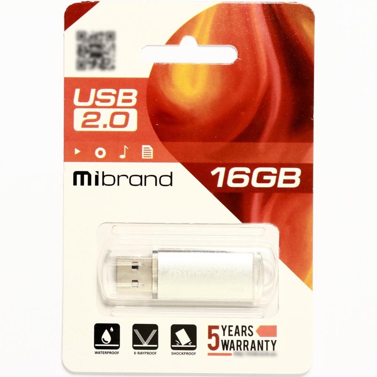 Флешка Mibrand USB 2.0 Cougar 16Gb Silver - 2