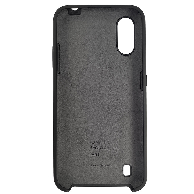 Чохол Silicone Case for Samsung A01 (A015) Black (18) - 3
