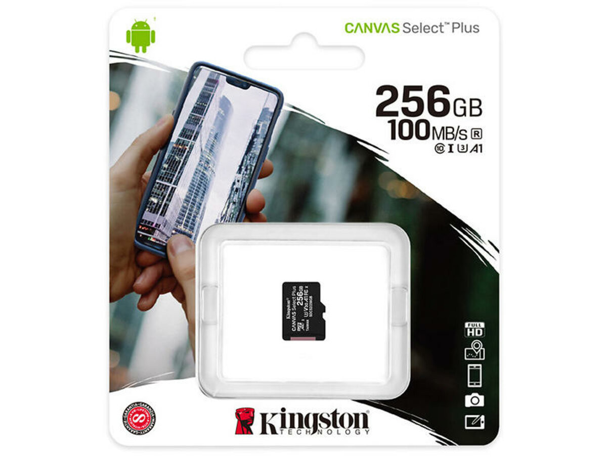 Карта пам'яті Kingston Canvas Select Plus 256Gb microSDXC (UHS-1) class 10 А1 (R-100MB/s) - 3