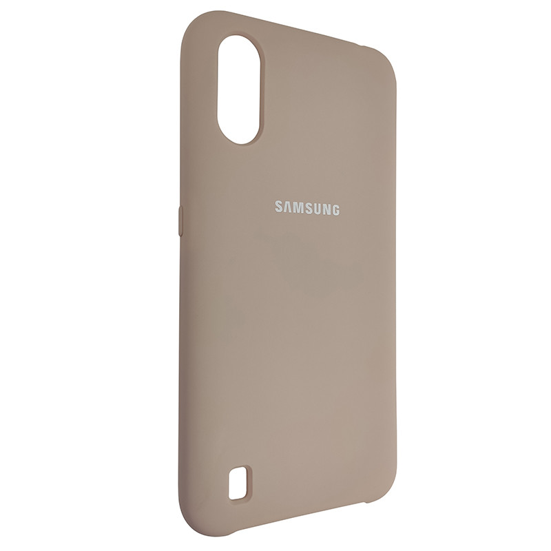Чохол Silicone Case for Samsung A01 (A015) Sand Pink (19) - 2